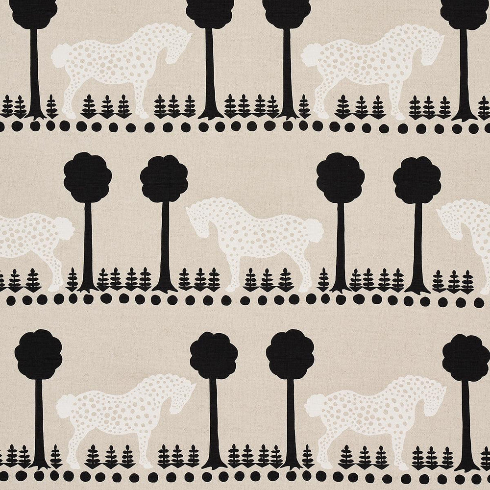 Polka Dot Pony Natural 180902 by Schumacher Designer Fabric Folly Cove 54.0" - Swanky Fabrics -