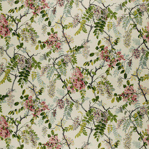 Schumacher Fabric Wisteria Vine Ivory 1318001