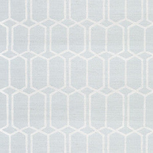 Schumacher Wallpaper Modern Trellis Sisal Sky 5010100