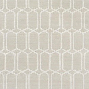 Schumacher Wallpaper Modern Trellis Hemp Shimmer Moonstone 5010110