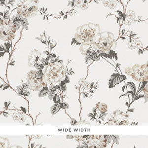 Schumacher Wallpaper Betty Charcoal 5009871