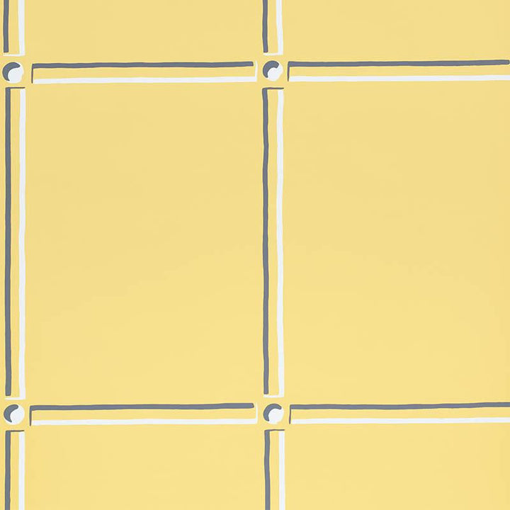 La Galerie Yellow 5009942 by Schumacher Designer Wallpaper Trompe L'Oeil 27.0" - Swanky Fabrics -