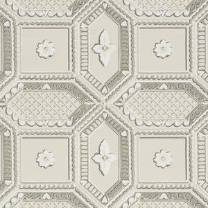 Schumacher Wallpaper Lacunaria Stone 5009901
