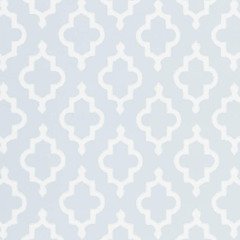 Jake Orpington Blue 5009860 by Schumacher Designer Wallpaper Veere Grenney 3.75" - Swanky Fabrics -