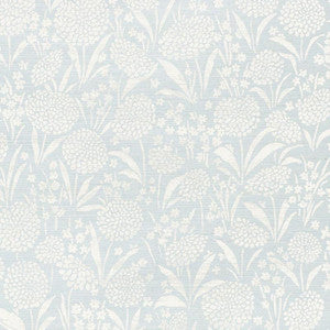 Schumacher Wallpaper Chrysanthemum Sisal Sky 5009780