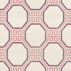 Schumacher Wallpaper Octavia Sisal Cinnabar 5008935