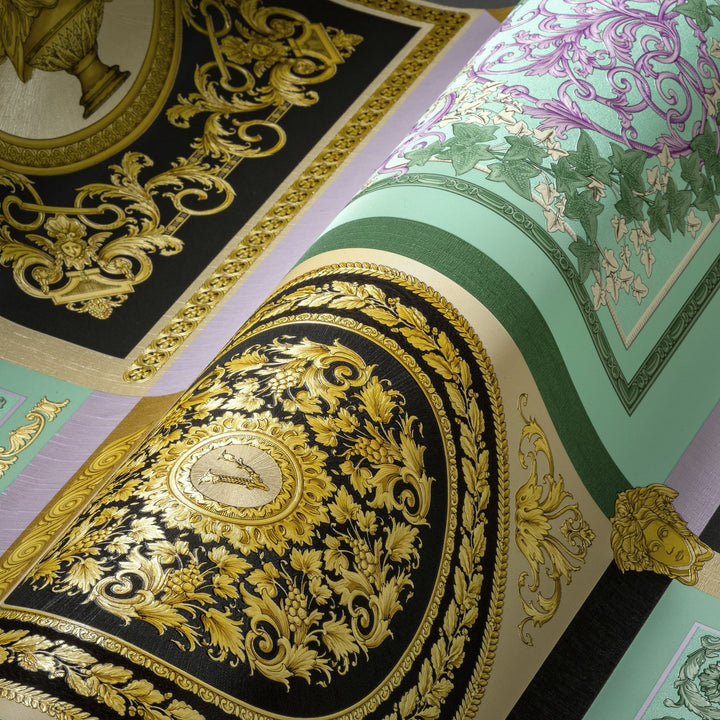 Reverie Mosaic 387041X by Versace Designer Wallpaper