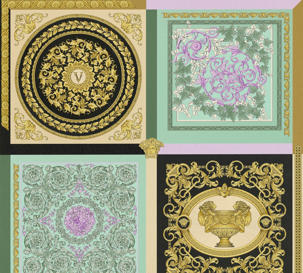 Reverie Mosaic 387041X by Versace Designer Wallpaper