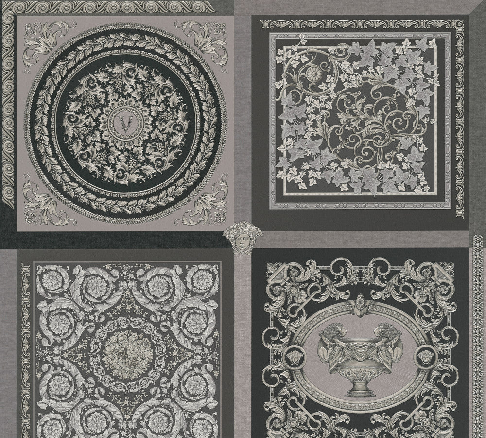 Reverie Heather 387044X by Versace Designer Wallpaper