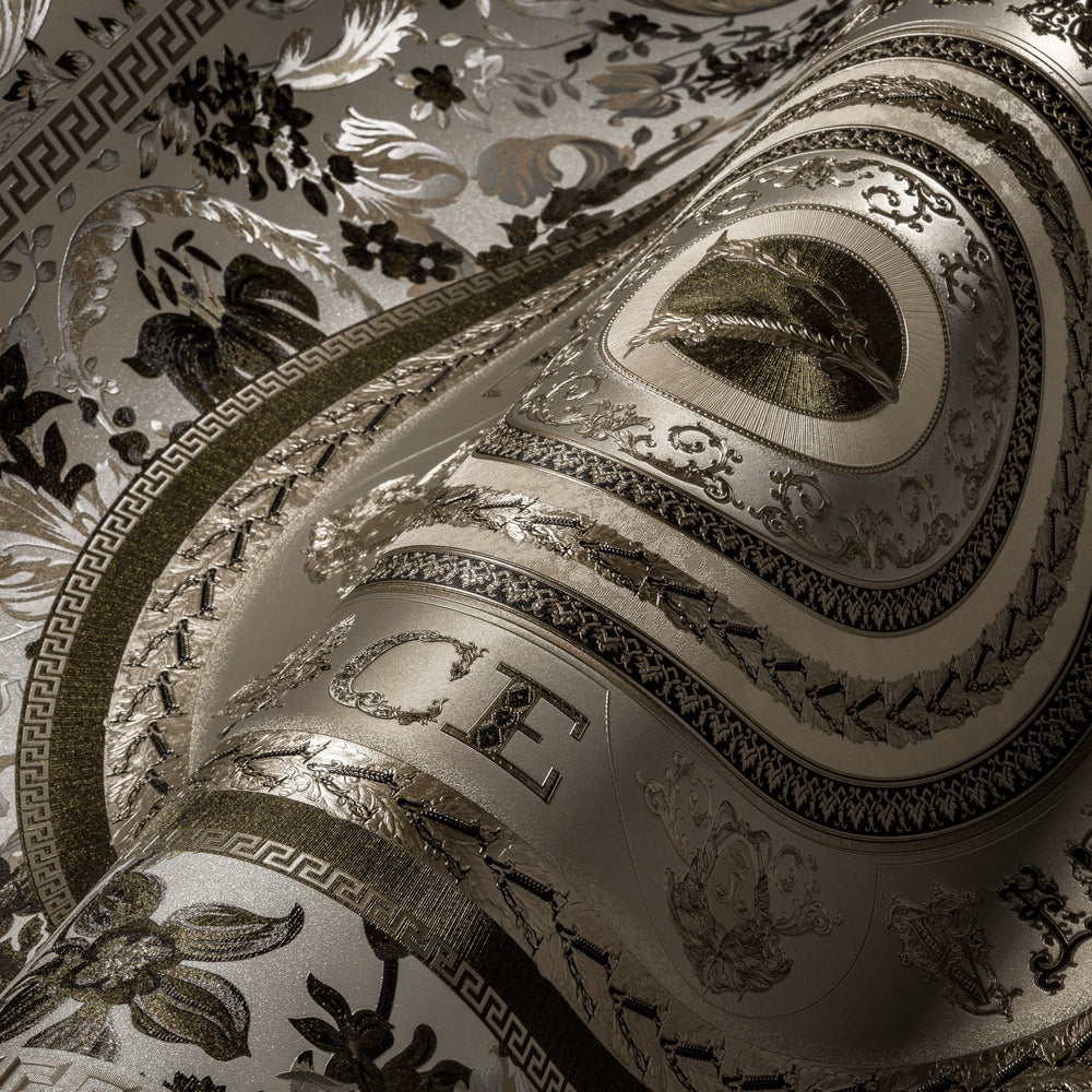 Ember Shale 387056X by Versace Designer Wallpaper