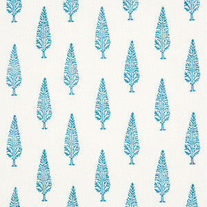 Schumacher Fabric Juniper Block Print Blue 178510