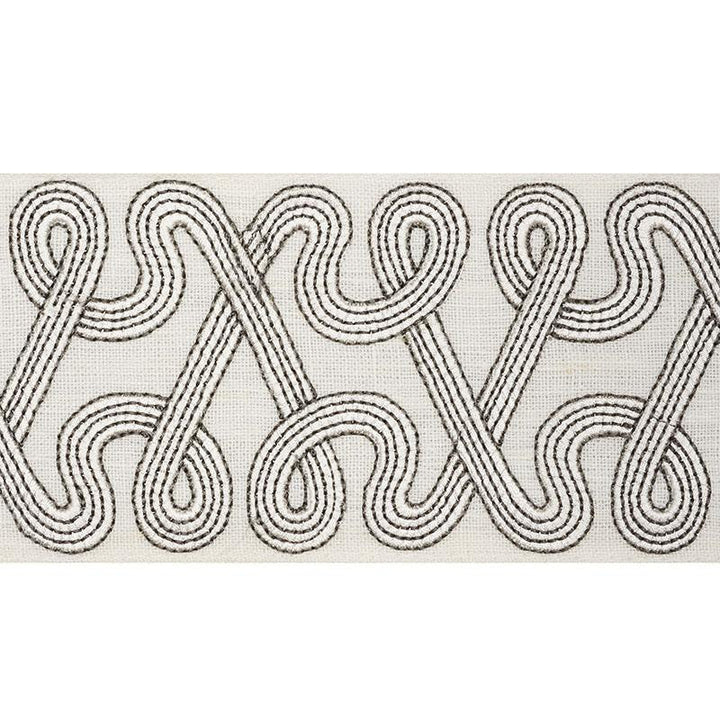 Freeform Embroidered Tape Dove 76730 by Schumacher Designer Trim Freehand 3.88" - Swanky Fabrics -