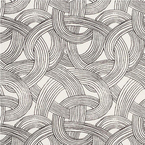 Schumacher Fabric Freeform Black 178711