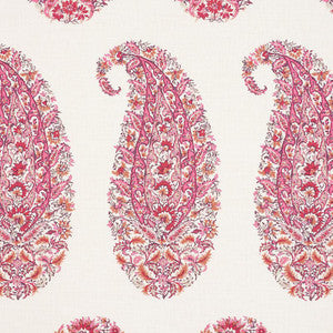 Schumacher Fabric Shirala Paisley Magenta 173785