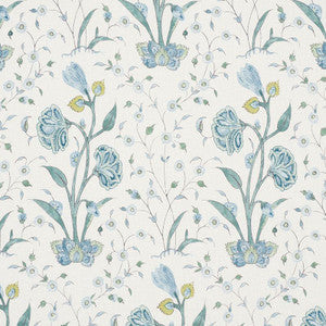 Schumacher Fabric Khilana Floral Peacock 178331