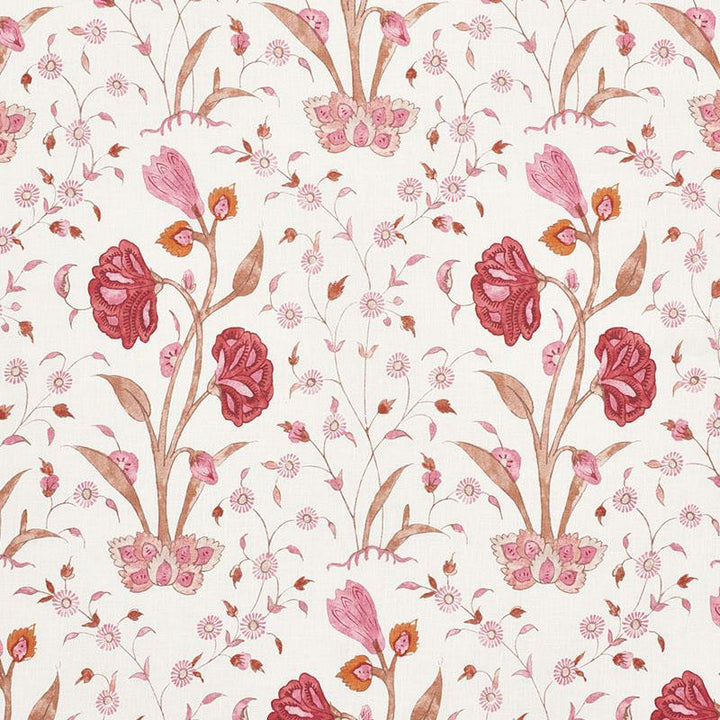 Khilana Floral Rose 178332 by Schumacher Designer Fabric Palampore 6.75" - Swanky Fabrics -