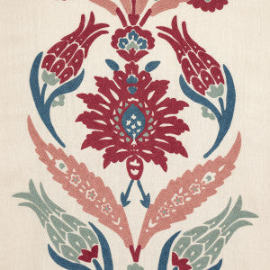 Schumacher Fabric Anagada Embroidery Dusty Rose 74140