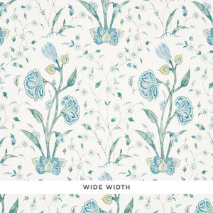 Schumacher Wallpaper Khilana Floral Peacock 5009952