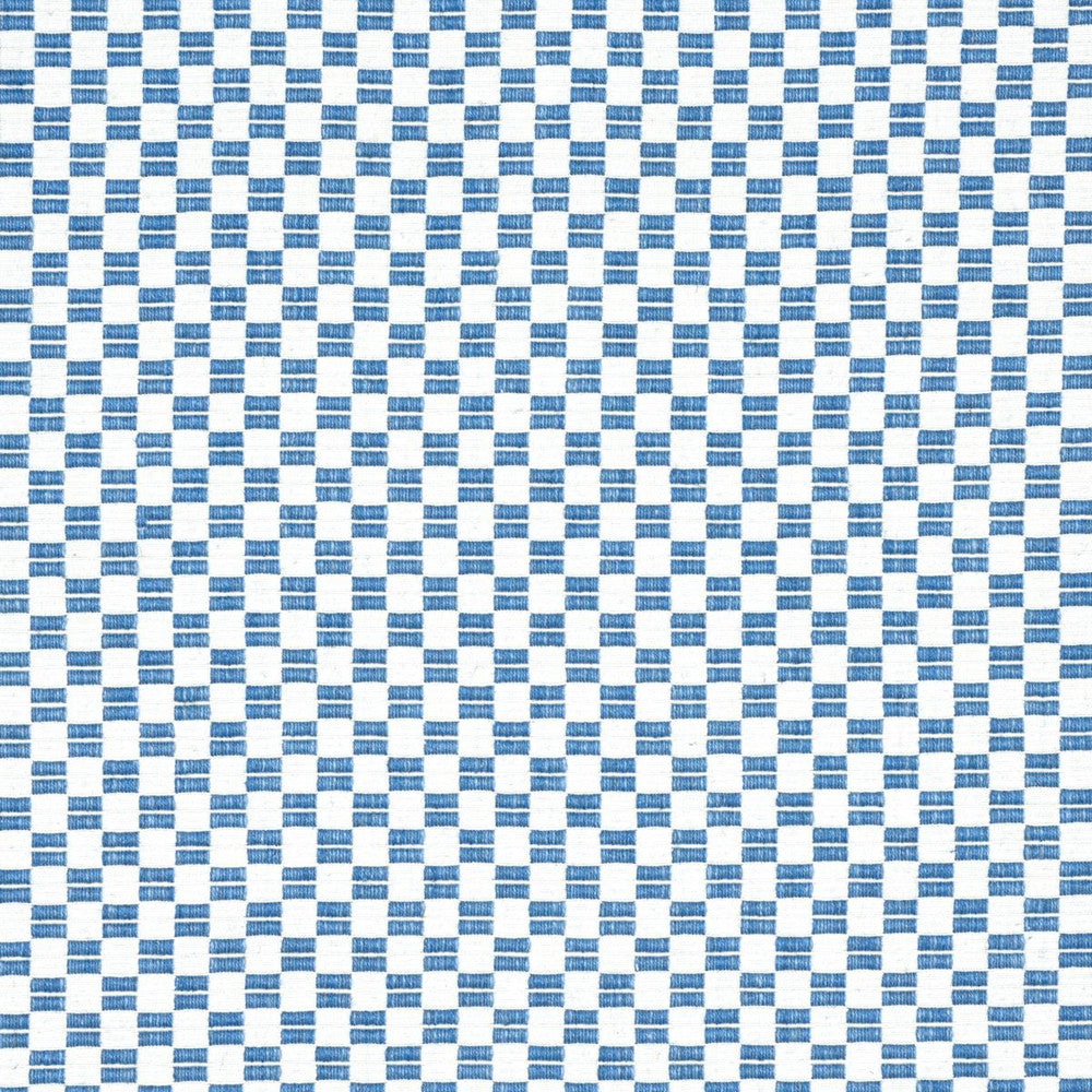 Elkhart Blue 76740 by Schumacher Designer Fabric Folk Art - Swanky Fabrics -