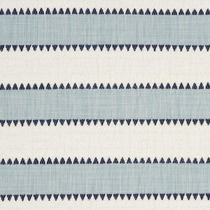 Schumacher Fabric Isolde Stripe Matelass Sky 76750