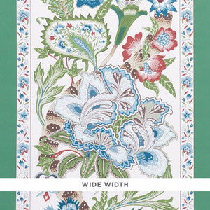 Schumacher Wallpaper Anjou Stripe Emerald 5010170