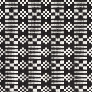 Schumacher Fabric Wilson Embroidery Black 76791