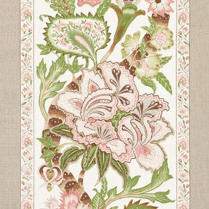 Schumacher Fabric Anjou Stripe Blush 178521