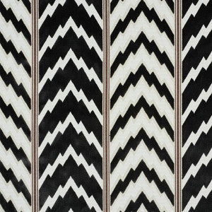 Schumacher Fabric Florentine Velvet Black 77111