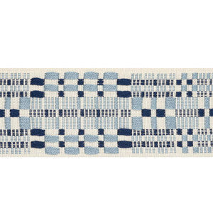 Schumacher Trim Brimfield Tape Blues 76950