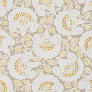 Schumacher Fabric Jackie Appliqu Embroidery Natural 77300