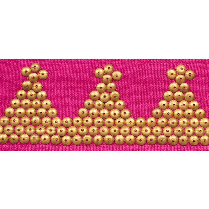 Tim Tim Tape Magenta 77251 by Schumacher Designer Trim Johnson Hartig - Swanky Fabrics -