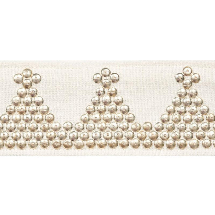 Tim Tim Tape Ivory 77252 by Schumacher Designer Trim Johnson Hartig - Swanky Fabrics -