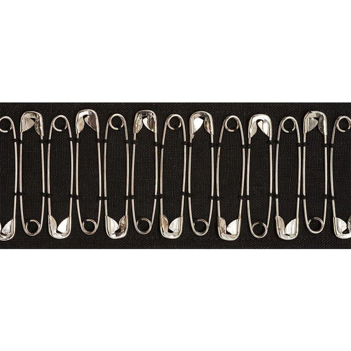 Punk Rock Mix Tape Black 77270 by Schumacher Designer Trim Johnson Hartig - Swanky Fabrics -
