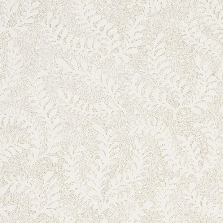 Etched Fern Natural 5010380 by Schumacher Designer Wallpaper Wallflowers 13.5" - Swanky Fabrics -