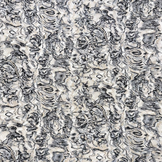 Le Krisel - Black by Europatex Designer Fabric Le Krisel 100% Polyester China See Sample Horizontal: N/A and Vertical: N/A 118.00 inches  - Swanky Fabrics -