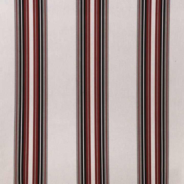 4798 Burgundy / Black / White by Sunbrella Designer Fabric Sunbrella Awning Stripes 100% SunbrellaÂ® Acrylic USA or Imported 10-Year Horizontal: and Vertical: 46 in. - Swanky Fabrics -
