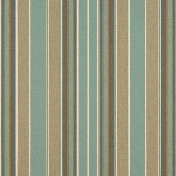 4868 Kiawah Spa by Sunbrella Designer Fabric Sunbrella Awning Stripes 100% Sunbrella® Acrylic USA or Imported 10-Year Horizontal: and Vertical: 46 in. - Swanky Fabrics -