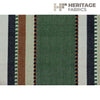 Roth & Tompkins Fabric Apache Green Saddle