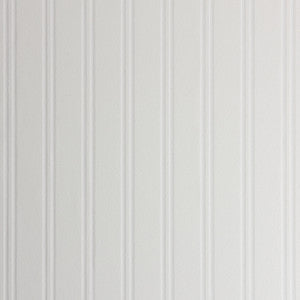 Brewster Wallpaper Murph White Beadboard Paintable