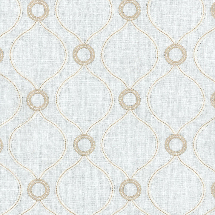 Curveball Emb Crystal 404151 by PKL Studio Designer Fabric - 70%Poly 30%Cotton base, 100% Poly embroidery India 7000 Horizontal: 4.5 and Vertical: 4.5 58" BASE - Swanky Fabrics -