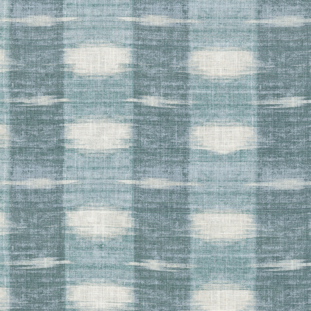 Sashika Plaid Lagoon 407083 by PKL Studio Designer Fabric - 55%Linen 45%Rayon China 24000 Horizontal: 9 and Vertical: 27 54 - Swanky Fabrics -