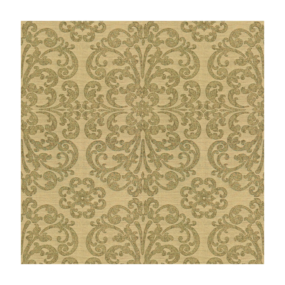 Metallic Motif Nickel by Kravet Couture Designer Fabric MODERN LUXE II LINEN - 26%;POLYESTER - 19%;SILK - 19%;VISCOSE - 18%;WOOL - 18% India Horizontal: 13.5 and Vertical: 20 55 - Swanky Fabrics -