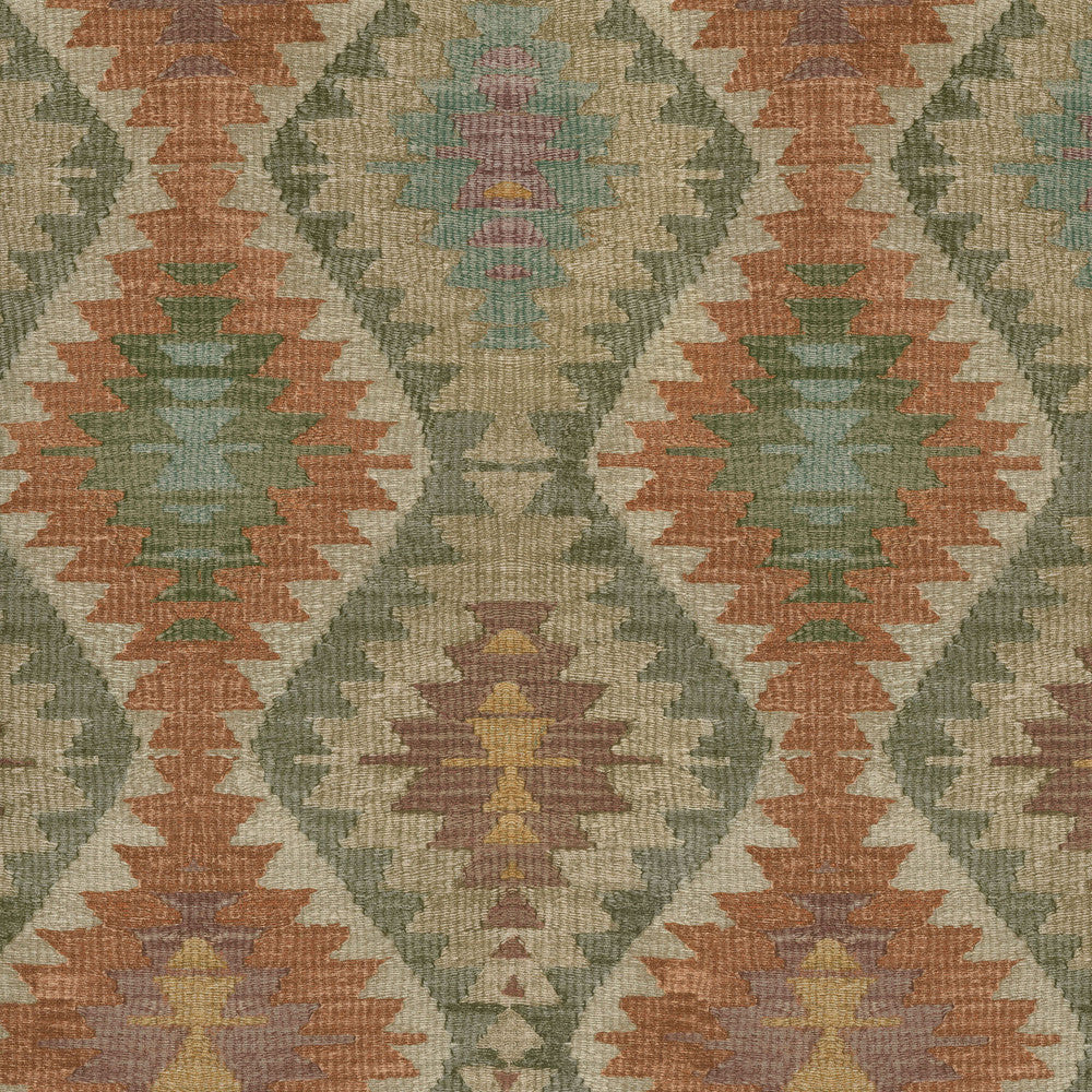 Neema Afghan Canyon 408780 by PKL Studio Designer Fabric - Base: 100% Polyester Emb: 100% Polyester Peru 30000 Horizontal: 13.5 and Vertical: 27 54 - Swanky Fabrics -