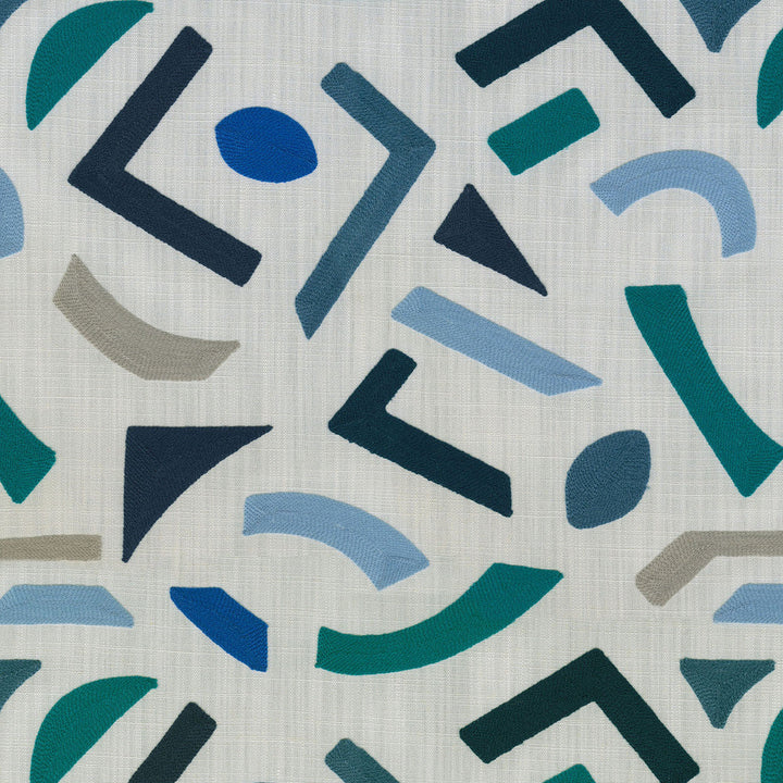 Oslo Embroidery Horizon 409032 by PKL Studio Designer Fabric - 69% Polyester 23% Acrylic 8% Linen Embroid:100% Acrylic INDIA 12000 Horizontal: 14.5 and Vertical: 15.5 57 - Swanky Fabrics -