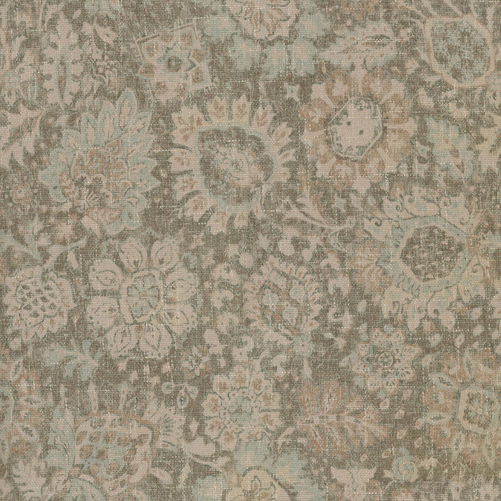 Heriz Medallions Latte 409323 by PKL Studio Designer Fabric - Base:80%Polyester 20%Rayon Back:100%Latex CHINA 51000 Horizontal: 27 and Vertical: 27 54 - Swanky Fabrics -