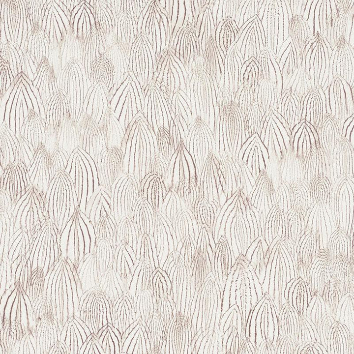 Feathers Brown 5008612 by Schumacher Designer Wallpaper Silver Lining Performance Wallcoverings 13.5" - Swanky Fabrics -