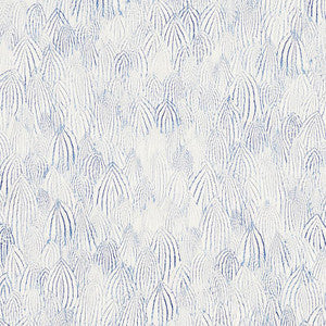 Schumacher Wallpaper Feathers Indigo 5008611