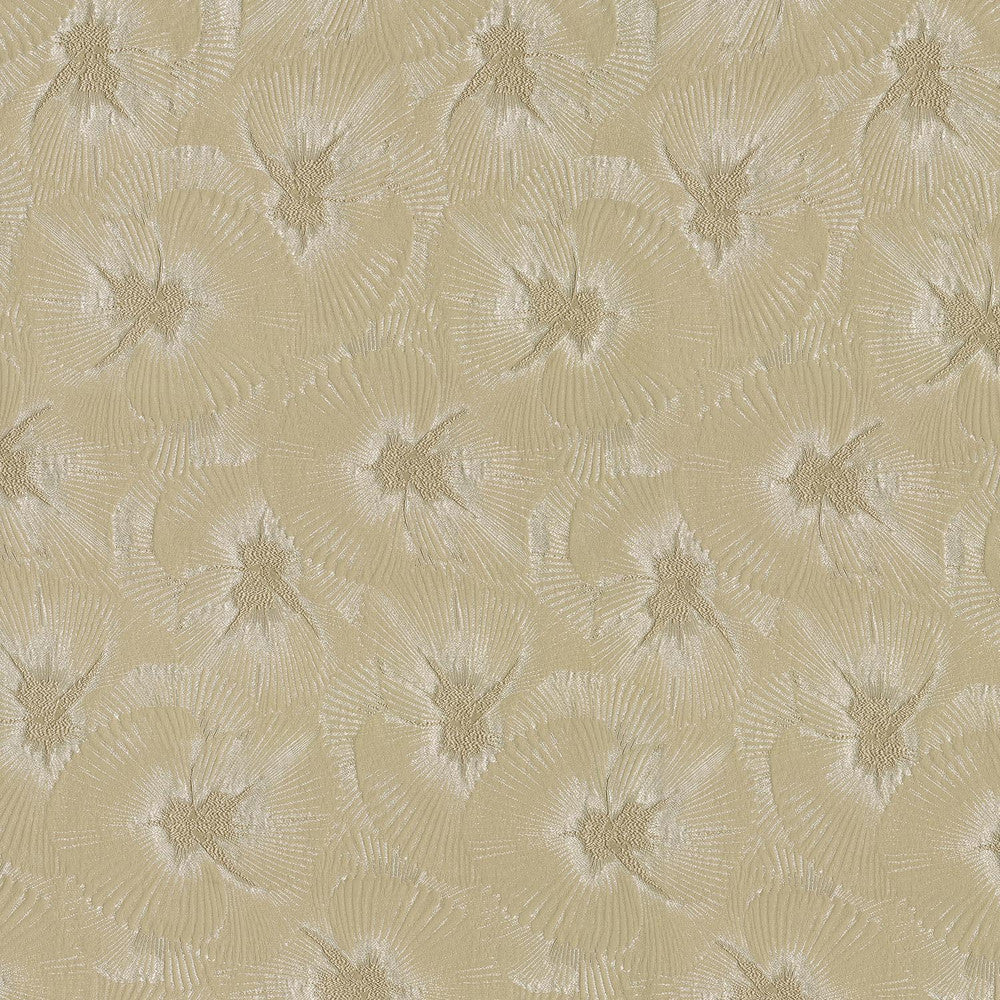 Fleurine Sand 410051 by PKL Studio Designer Fabric - 100%Polyester INDIA 9000 Horizontal: 9.3 and Vertical: 22 54 - Swanky Fabrics -