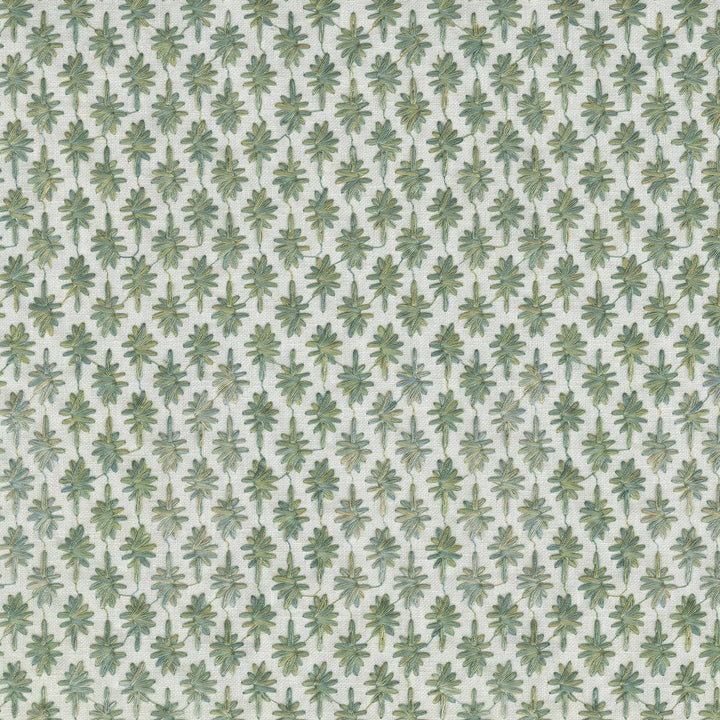 Crest Haven Emb Seaglass 410141 by PKL Studio Designer Fabric - 50%Polyester 50%Cotton Embroid:100%Viscose INDIA 51000 Horizontal: 1.1 and Vertical: 1.2 54 - Swanky Fabrics -