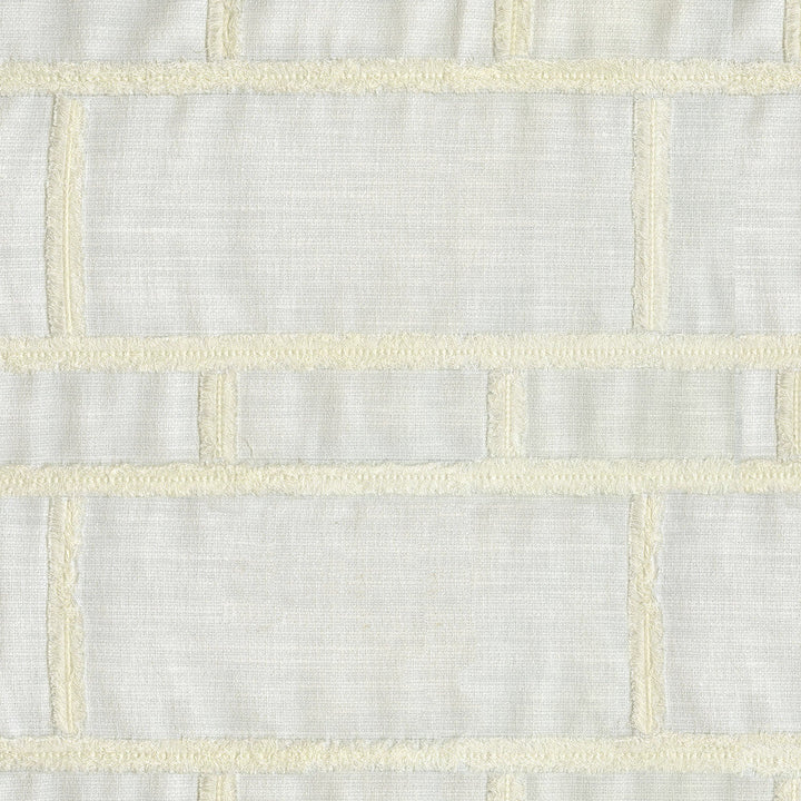 On The Fringe Em Cream 410152 by PKL Studio Designer Fabric - 67% Polyester 33% Cotton Embroid:100% Viscose INDIA 51000 Horizontal: 13 and Vertical: 9 54 - Swanky Fabrics -